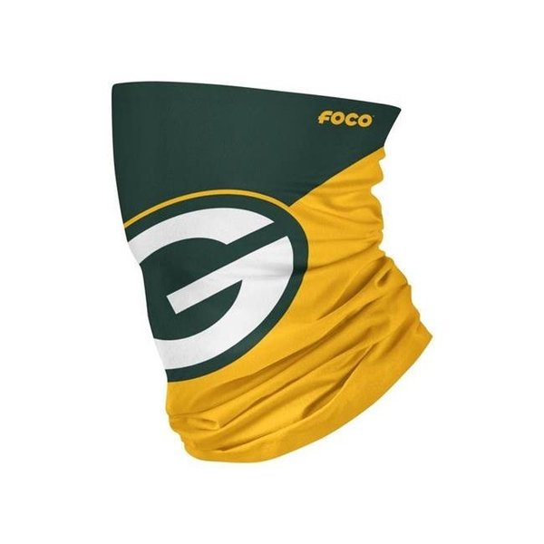 Forever Collectibles Forever Collectibles 9475139207 NFL Green Bay Packers Big Logo Gaiter Face Mask 9475139207